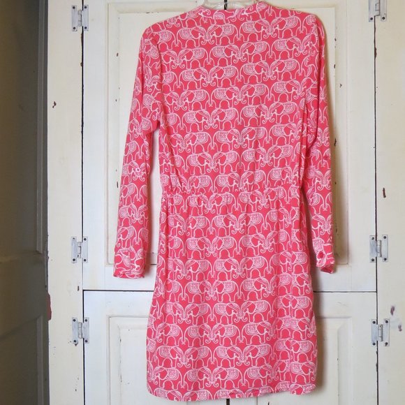 **SOLD** Crown & Ivy Dress / Tunic - Size 8 - Pink - Elephant - Cinch Waist - Picture 5 of 8